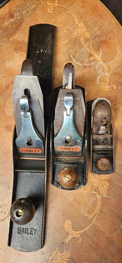 3 Stanley planes (7, 4 1/2, 110)