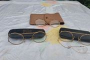3 X Irish Gold Victorian Glasses