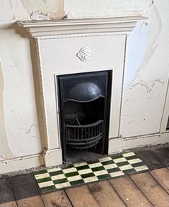 Cast Iron fireplace with grate