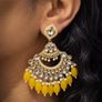 Kundan Chandbali Earrings Image 2