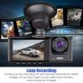 Car Dual Lens Dash cam Night vision loop recording 2" ips screen 1080p G-Sensor Image 3