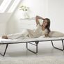 Portable Folding Bed with Comfort Rebound e-Fibre Mattress, Fabric, Black, Lightweight Image 3