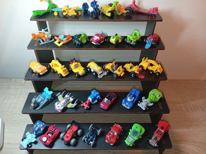Collection of Kinder vehicles including cars, construction, transport etc excellent condition