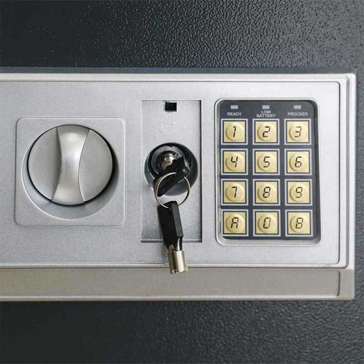 Digital Safe with Lock Dark grey