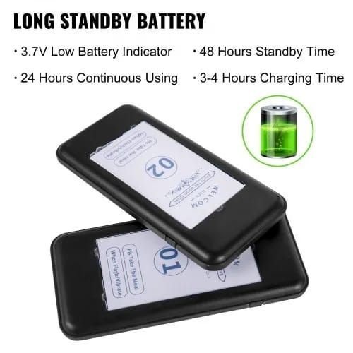 Restaurant Pager 16 Coasters Paging System Max 98 Nursery Pager Wireless Paging Queuing Calling System Touch Screen with Vibration