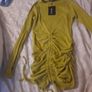 plt chartreuse maternity bodycon dress Image 3