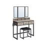 Dressing table set with folding mirror Image 2