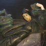 Large Vintage Hardwood Chinese Jade Jewellery Box Image 2