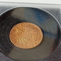 1893 J Gold German States Hamburg 10 Mark Gold Coat Of Arms Coin