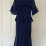 Navy Lace Occasion Dress Image 2