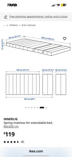 IKEA extendable bed