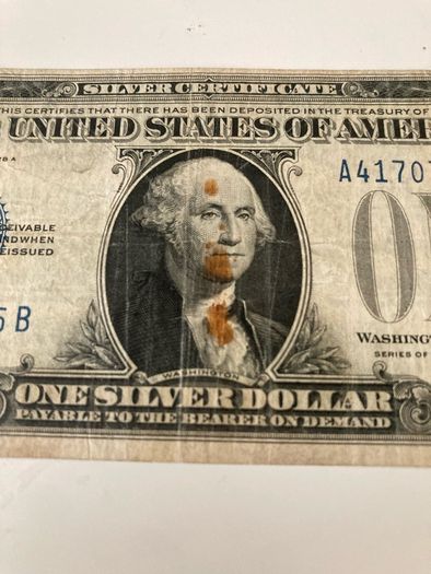 USA 1928 A Big ONE Silver dollar Banknote