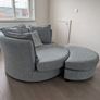 DFS Lorella Swivel Sofa & Footstool Set Image 2