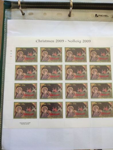stamps first day covers in anpost albums
