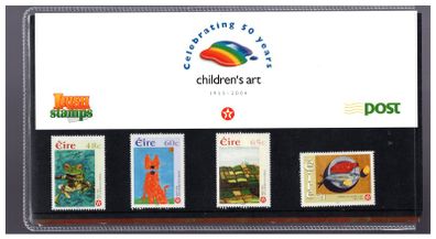 2004 Ireland Celebrating 50 Years of Children's Art (1955-2004) Stamp Presentation Pack
