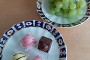 Antique china cake plates (2)