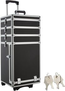 Make up beauty case trolley vanity box - Free Delivery Nationwide
