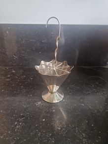 Yeoman silverplate umbrella cocktail holder