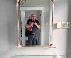 Hall table with mirror and coffee table