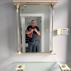Hall table with mirror