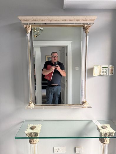 Glass Table / Mirror Set