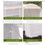 250Lx200Wx200H cm Walk-in Greenhouse-White (FREE SHIPPING) Image 4