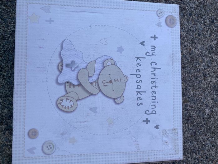 Christening Keepsake Box. (Please Read)