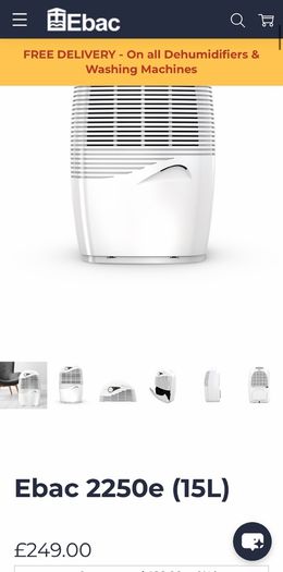 Ebac dehumidifier