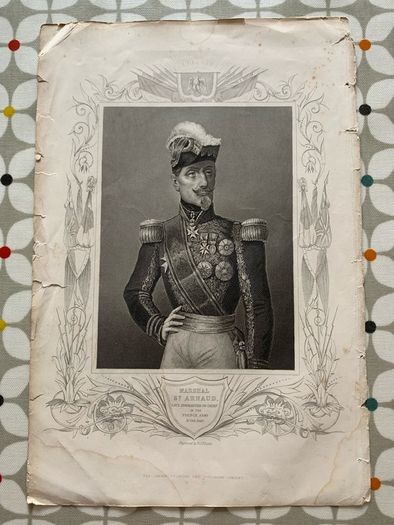 Antique Print Marshal St. Arnaud