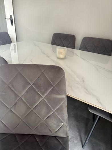 dining table and chairs