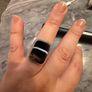 925 Sterling Silver Banded Agate Statement Ring Image 5