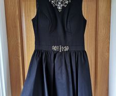 Chi Chi London black dress with tulle skirt