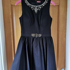 Chi Chi London black dress with tulle skirt