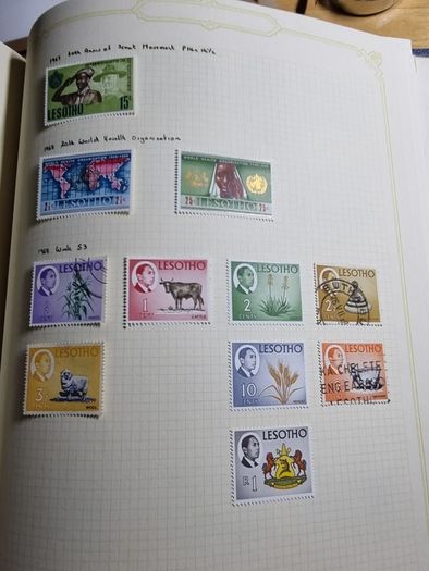 Stamp album 153 Botswana, Lesotho
