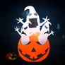 Halloween Inflatables, Yideng 1.5m/4.9Ft Tall Pumpkin Chost Decorations with LED Lights Giant Halloween Inflatable Pumpkin Outdoor Indoor Holiday Decor for Yard Patio Garden Lawn Party Decoration Image 3