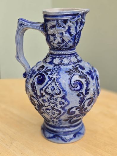 19th Century Westerwald Pottery Salt Glazed Jug