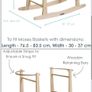 Moses basket and stand plus hood Image 3
