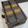 Large antique travel trunk - vintage storage Image 6