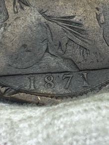 GB 1871 penny rare key date