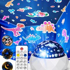 Night Light Projector for Kids, Rechargeable Sensory Light with 3 Films,