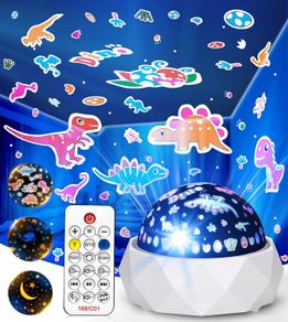 Night Light Projector for Kids, Rechargeable Sensory Light with 3 Films,