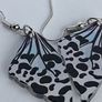 Leopard Lace Blue Tint Butterfly Wing Earrings Image 7