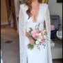 Greta Constantine Wedding Dress with Cape Image 3