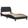 Bed Frame "Dover" Black 90x190 cm Single Velvet Image 2