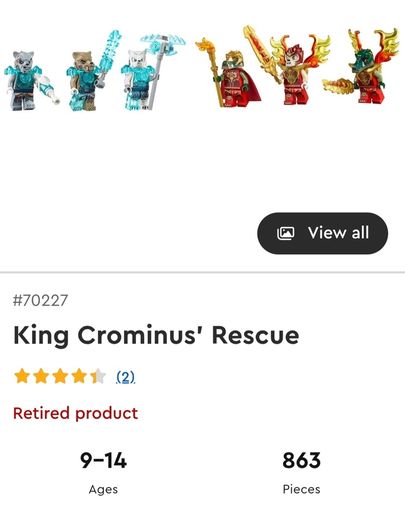 80 Euro Each!! - Lego Legends of Chima - Retired Sets