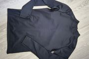 Black thermal base layer top