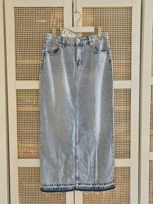 Denim Maxi Skirt Divided UK8 New