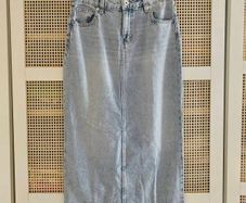 Denim Maxi Skirt Divided UK8 New