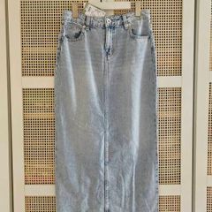 Denim Maxi Skirt Divided UK8 New