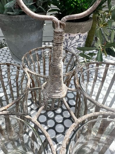 Vintage Hanging Candle Holders /